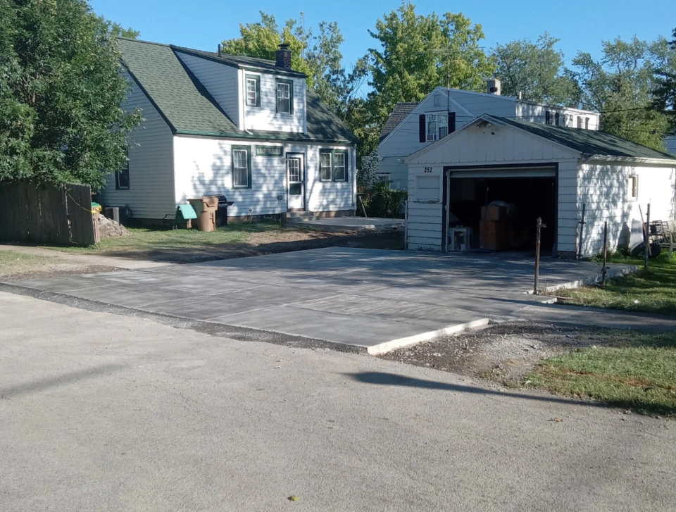 concrete driveway